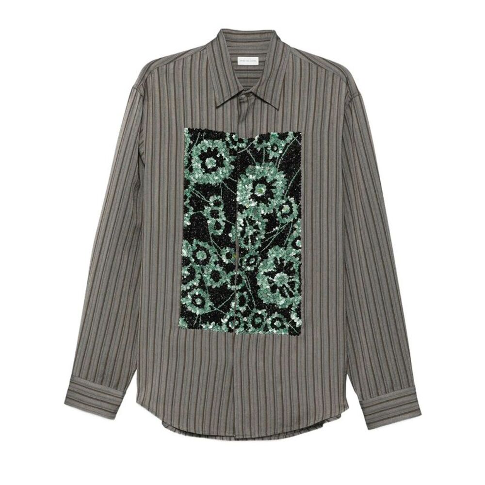Dries Van Noten Men Caper Emb Shirt